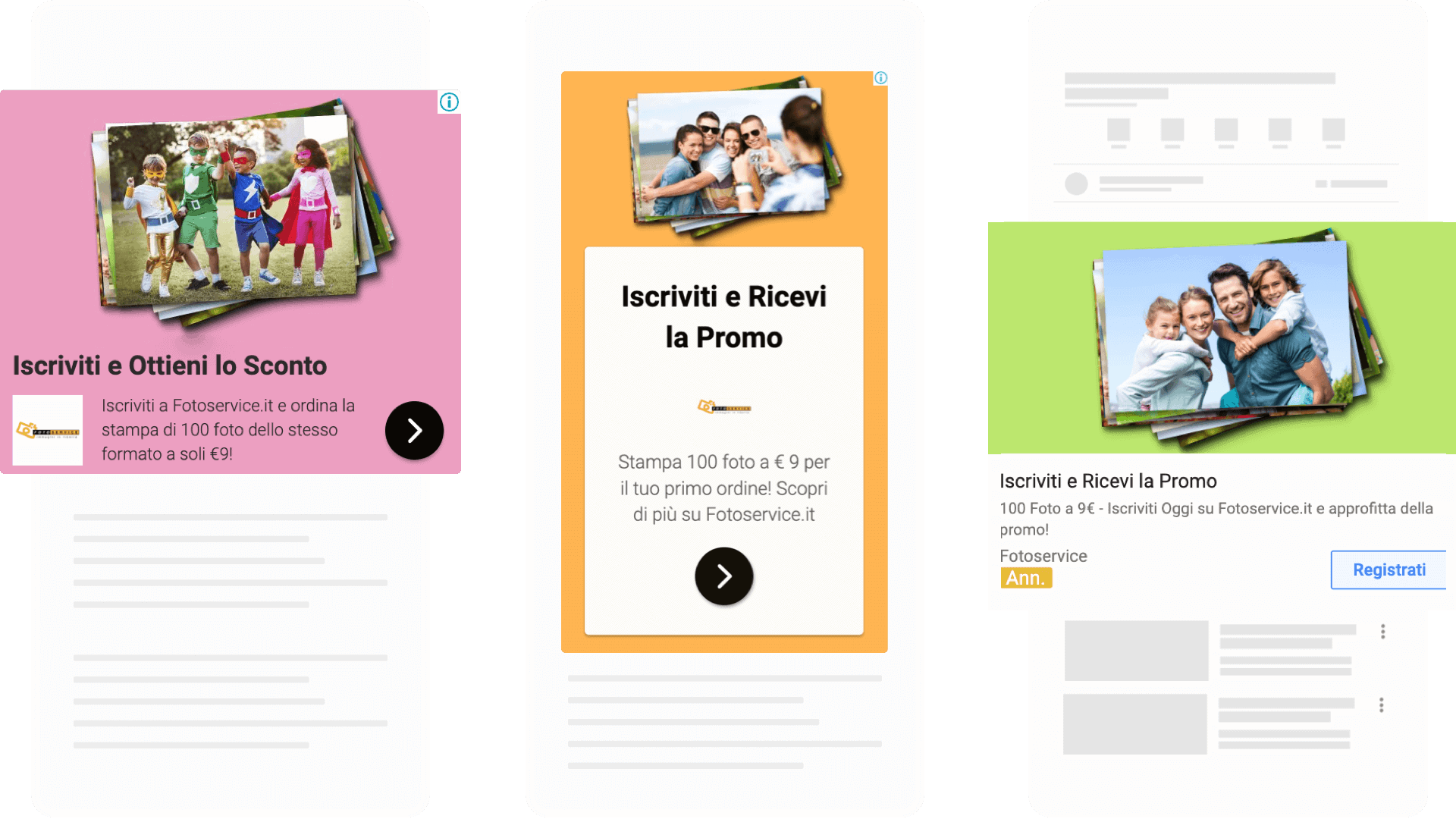 Campagne Google Ads Remarketing - Fotoservice