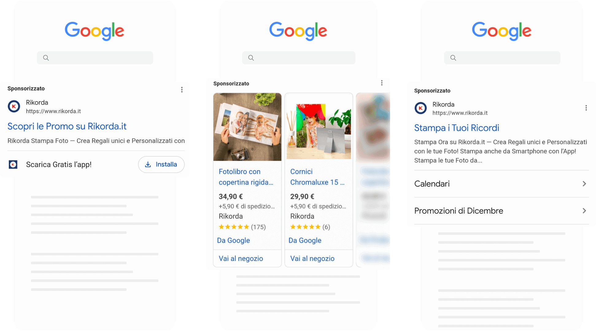 Campagne Google Ads Search - Rikorda